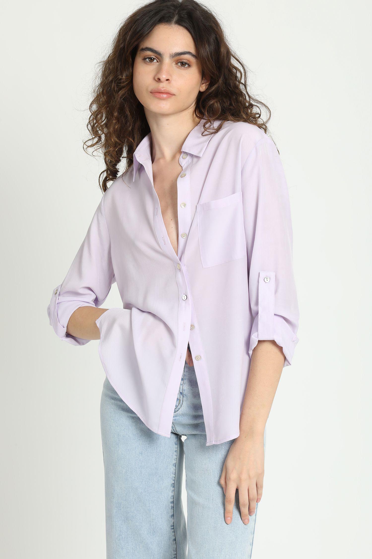 Camisa Basica Lila Liola-0