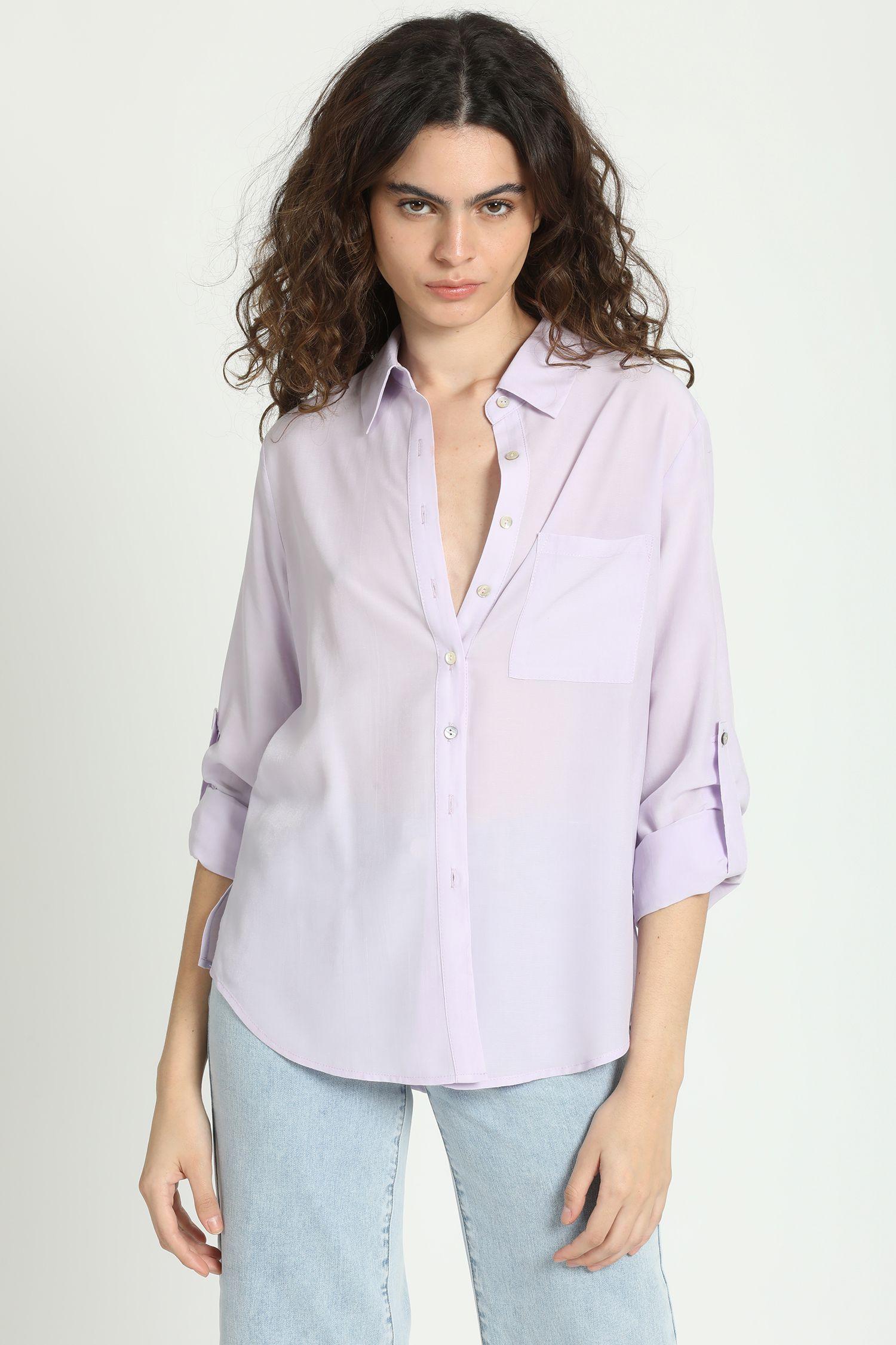 Camisa Basica Lila Liola-1