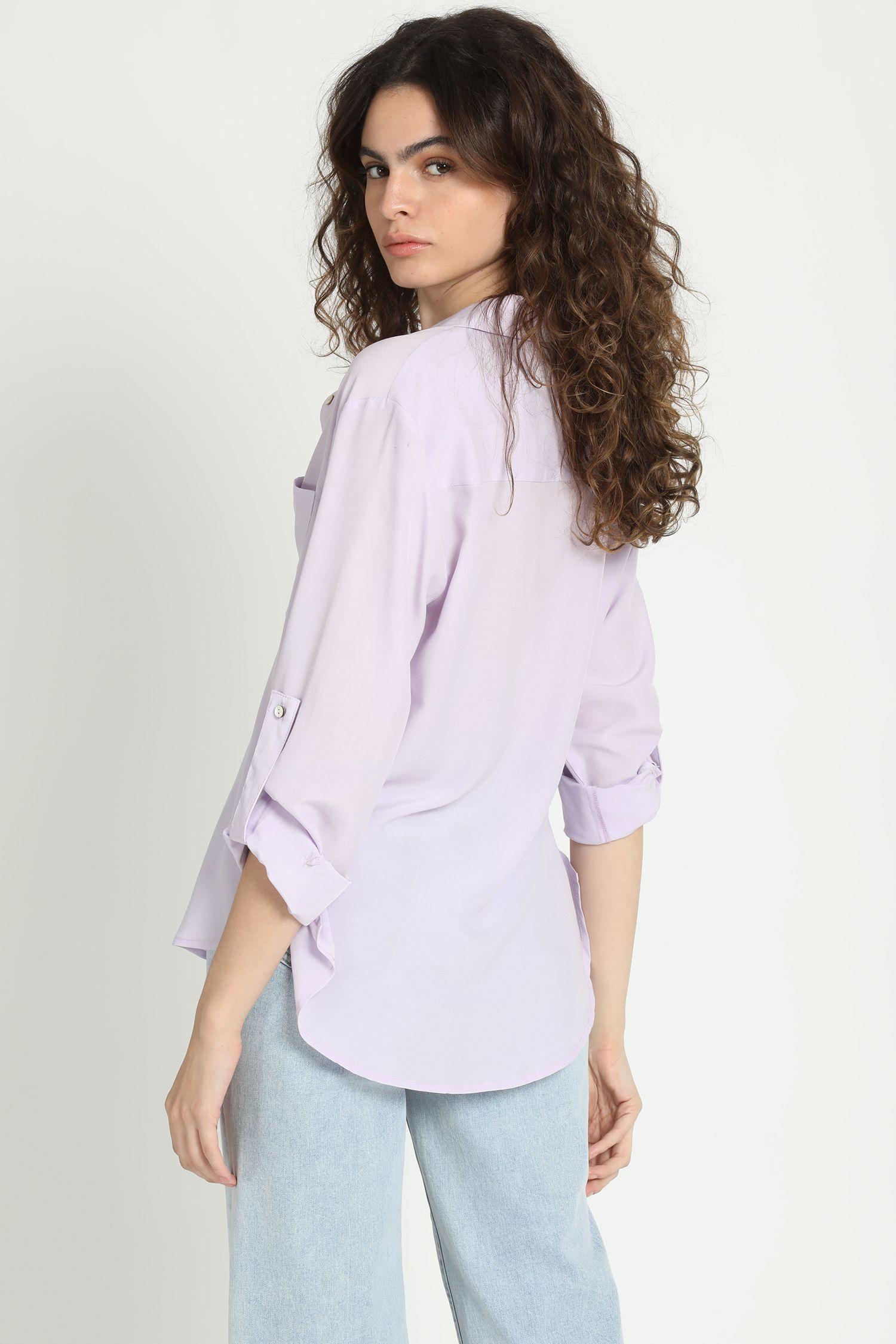 Camisa Basica Lila Liola-3