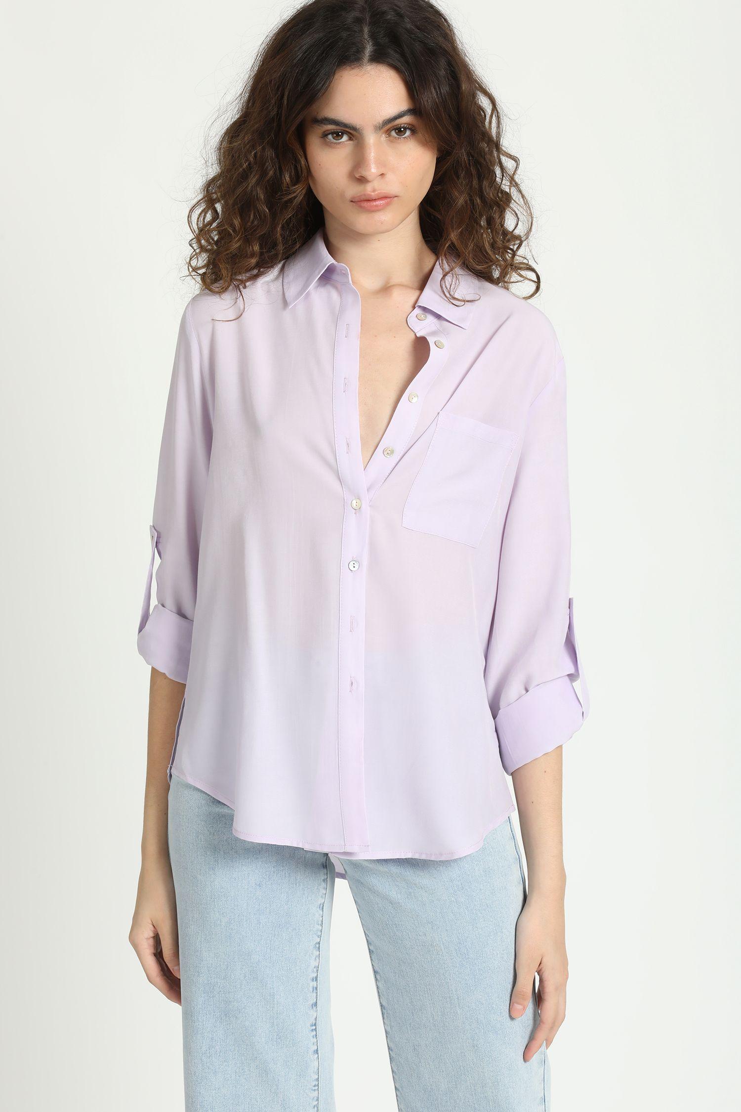 Camisa Basica Lila Liola-4
