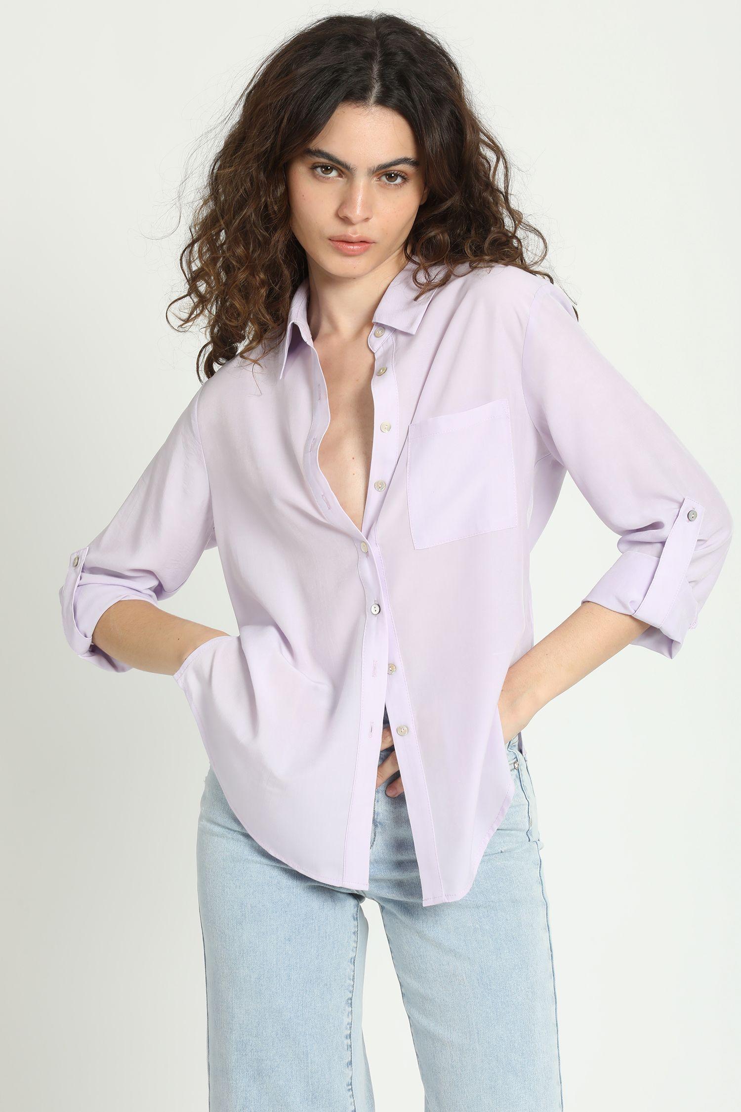 Camisa Basica Lila Liola-5