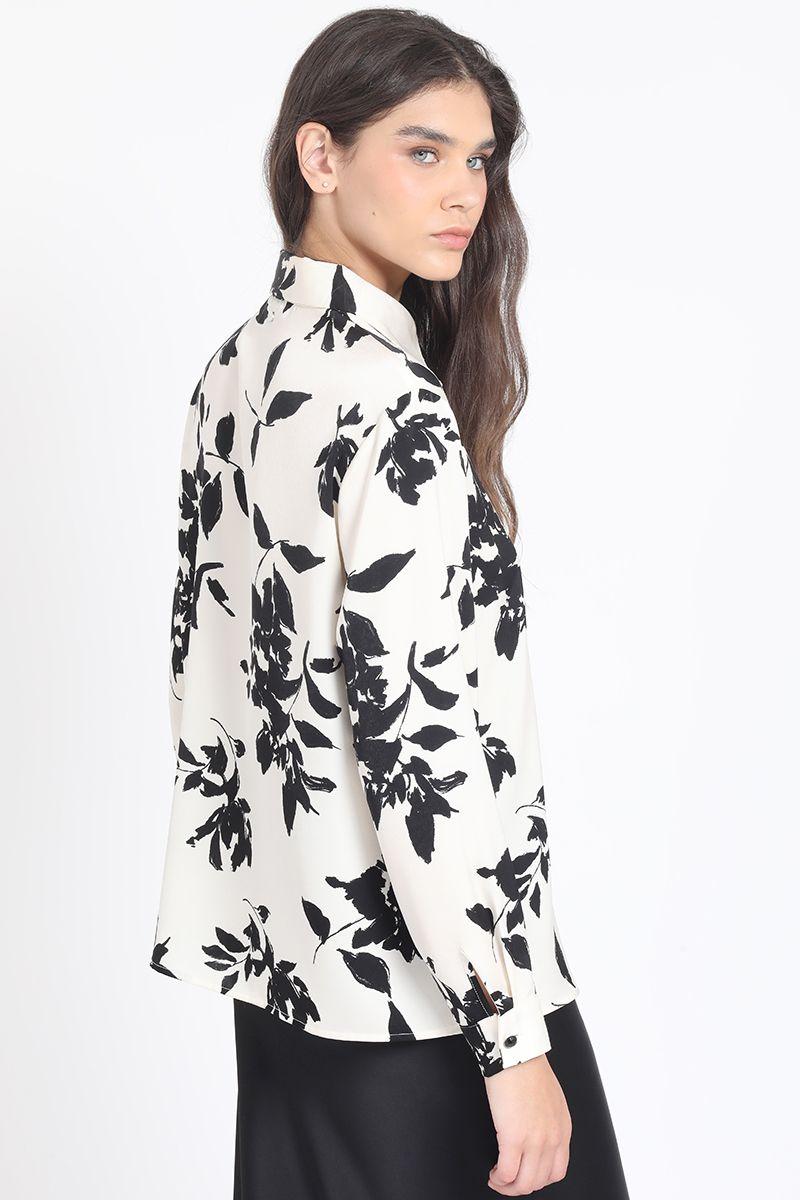 Blusa Estampado Flores, Crudo Liola-2