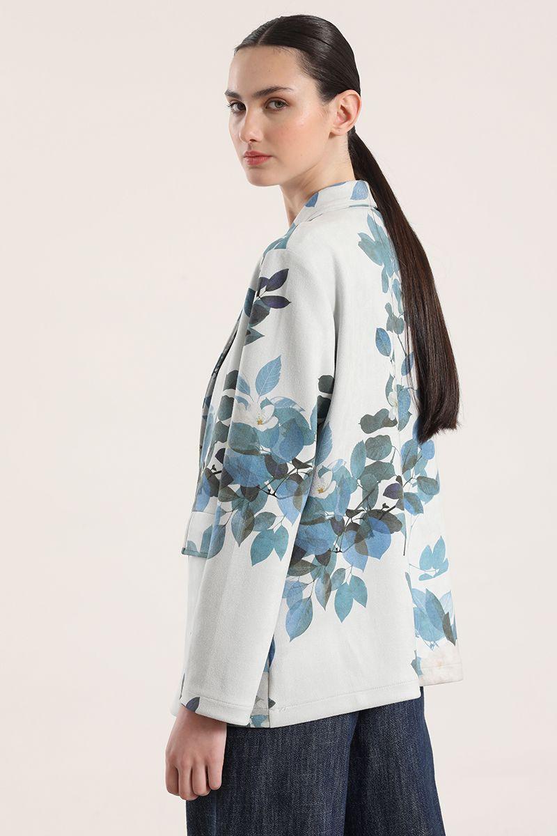 Blazer gamuza estampado liola mujer azul-6