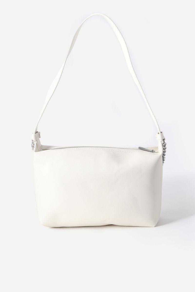 Cartera grande cadena Liola beige-2