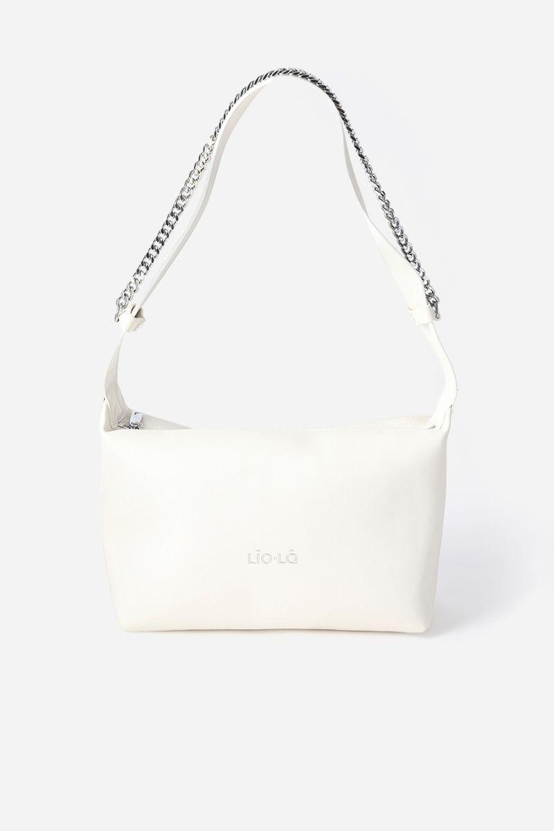 Cartera grande cadena Liola beige-3