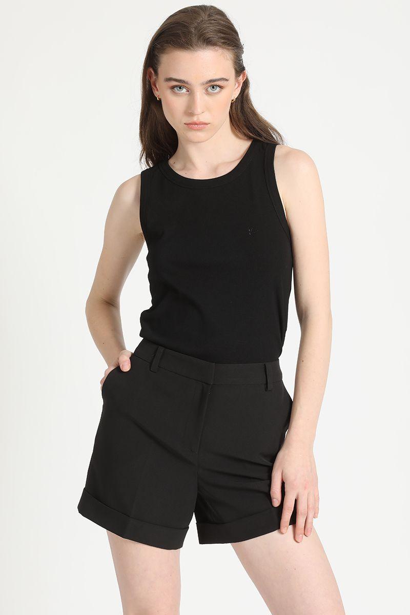 Polera Ribb Logo Liola, Negro Liola-0