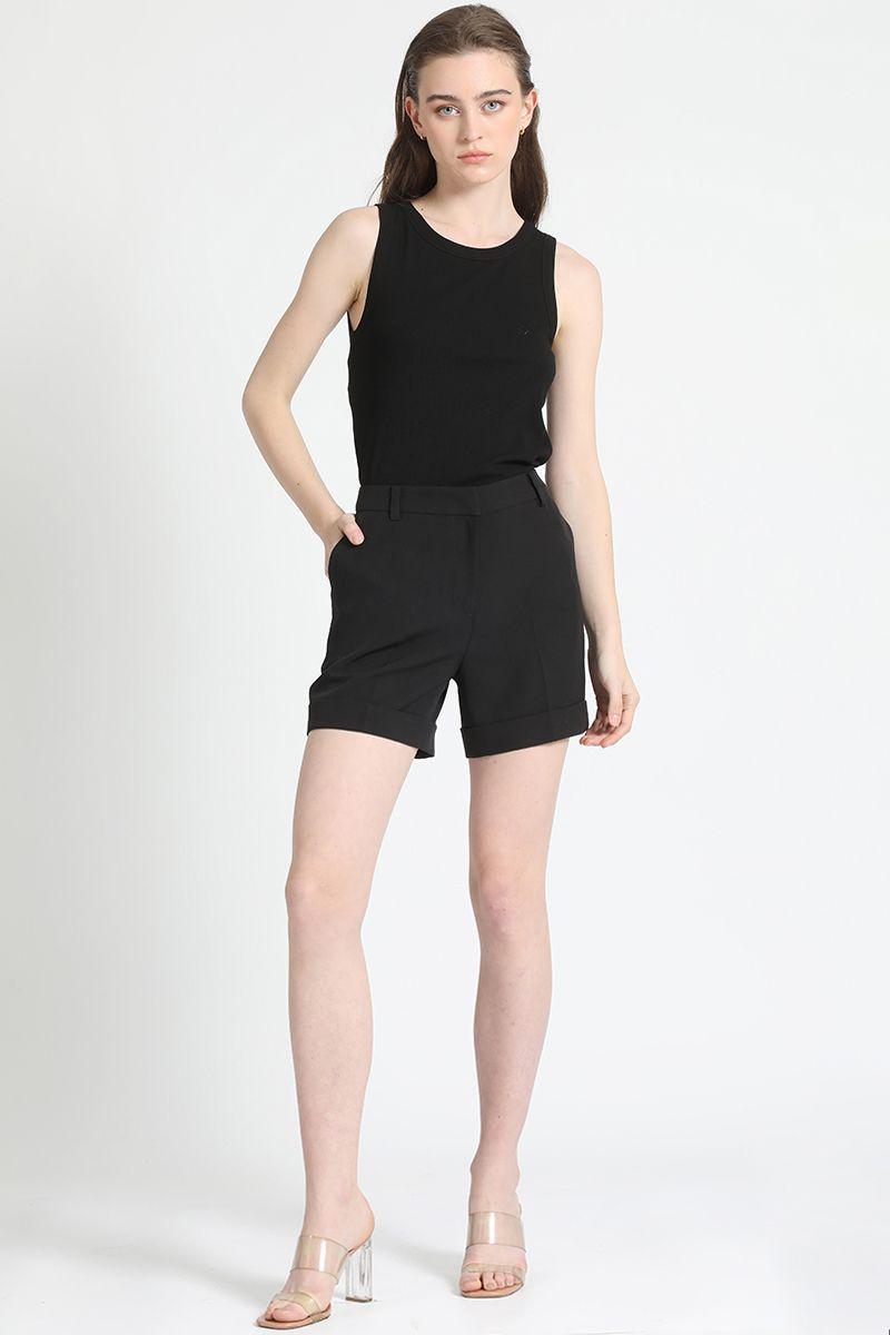 Polera Ribb Logo Liola, Negro Liola-1