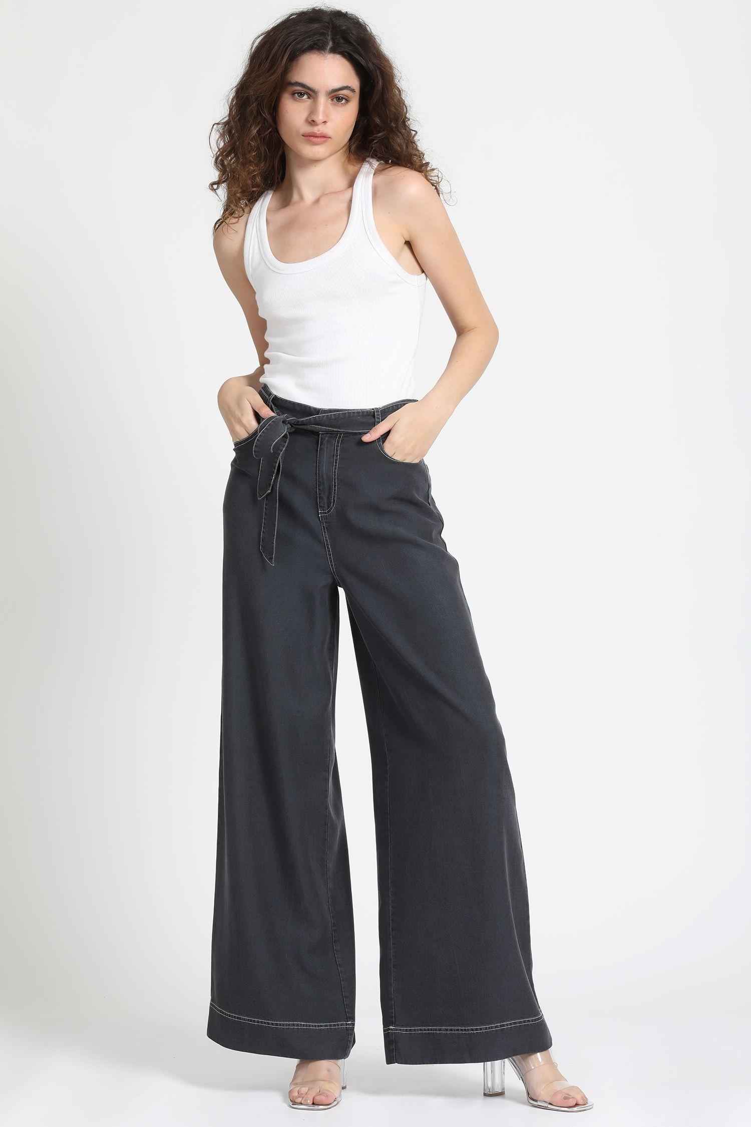 Pantalon Ancho Lyocell Grafito Liola-0