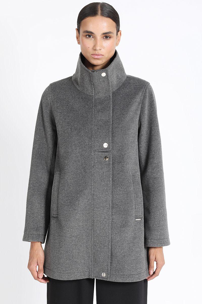 Chaqueton Cuello Alto, Muflon Melange Gris Liola-6