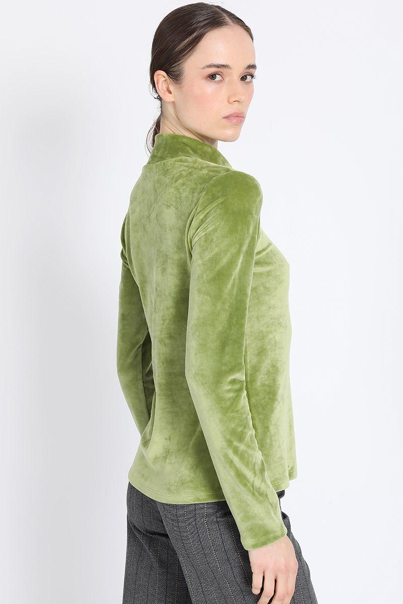 Beatle Terciopelo Verde Liola-4