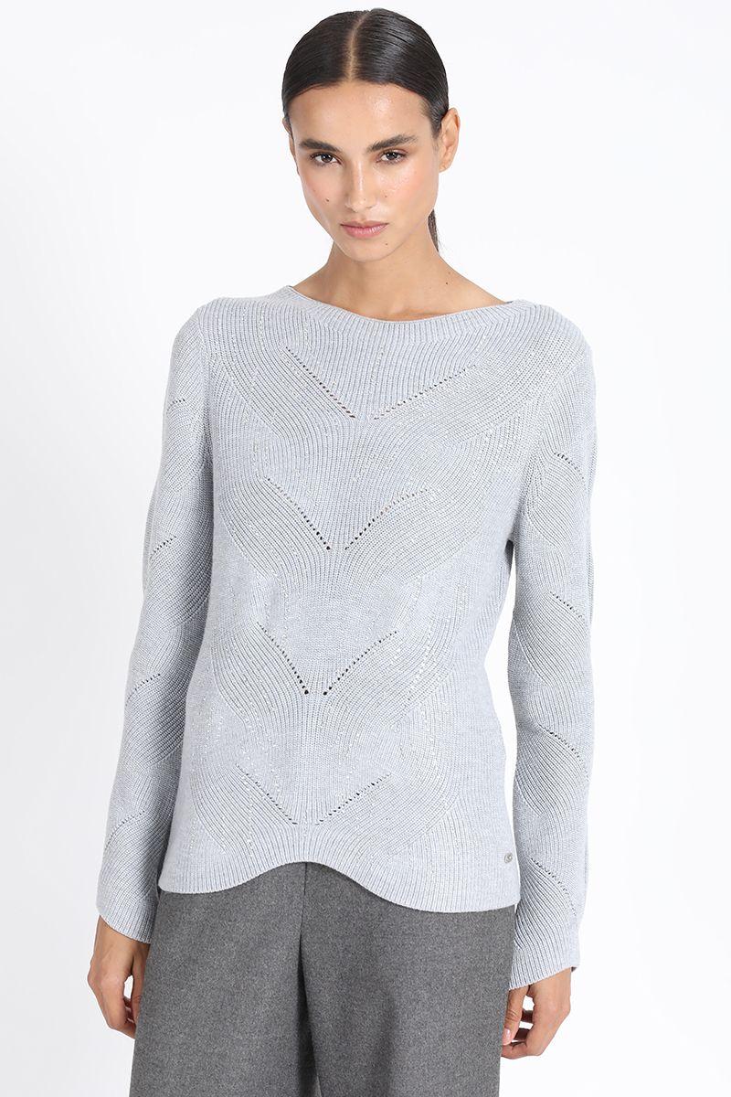 Tejido Punto Fantasia Strass, Gris Liola-2