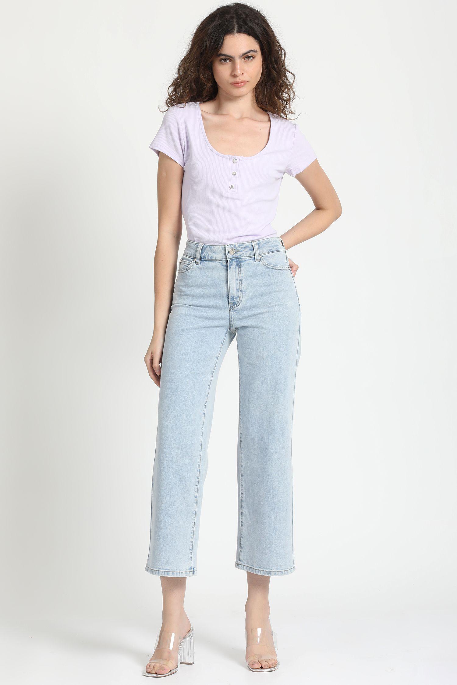 Polera Boton Joya, Lila Liola-1