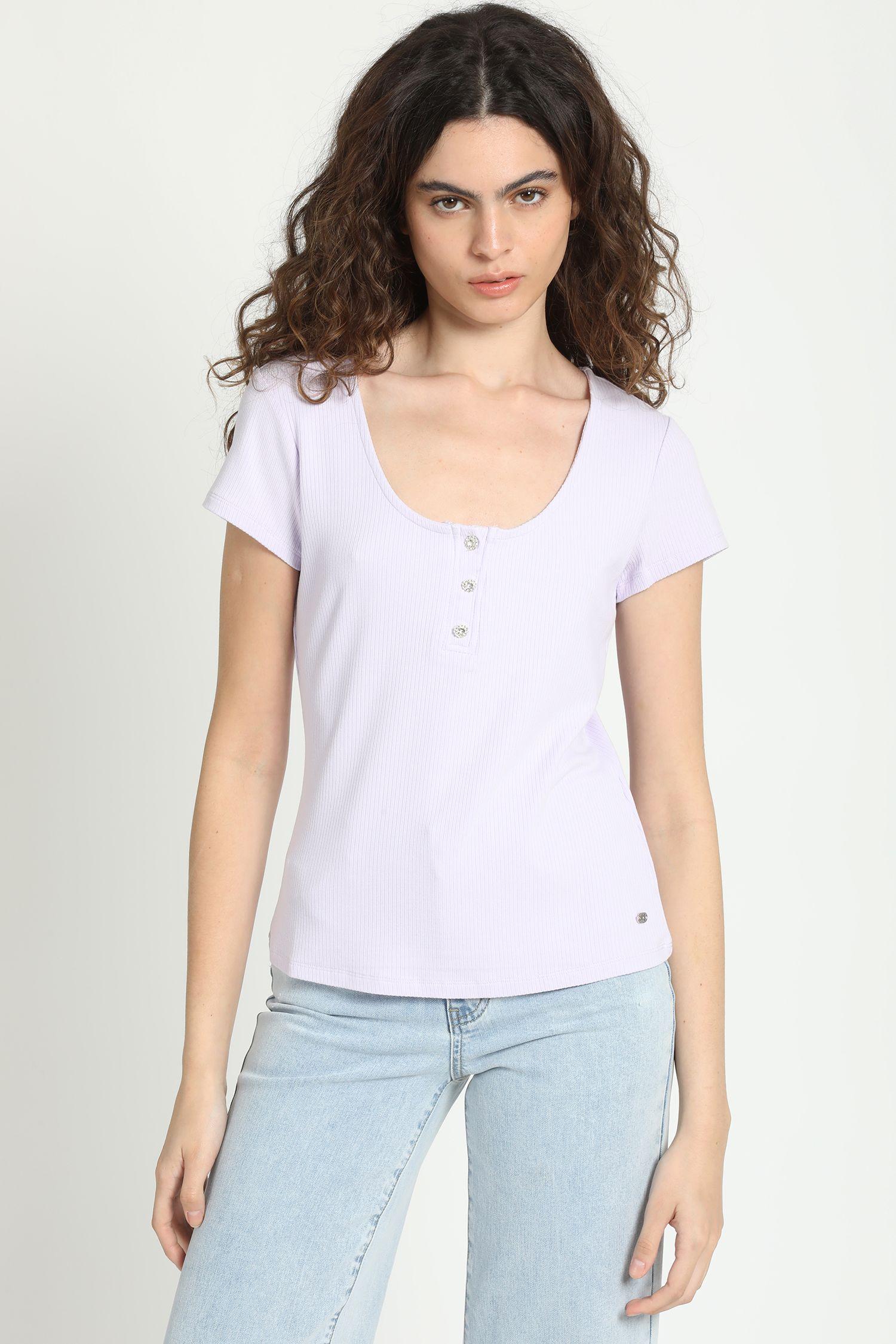 Polera Boton Joya, Lila Liola-4