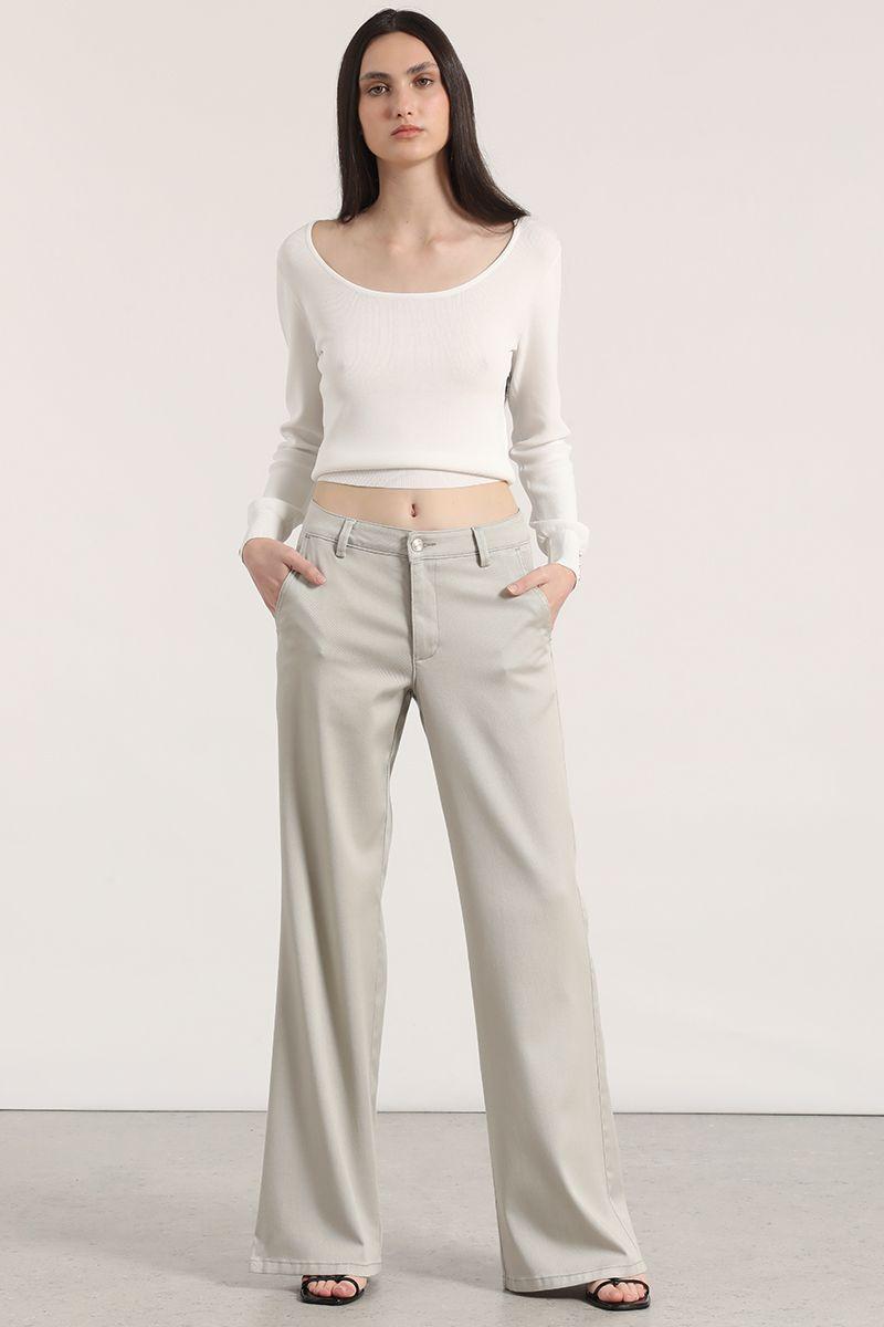 Sweater básico Liola mujer crudo-1