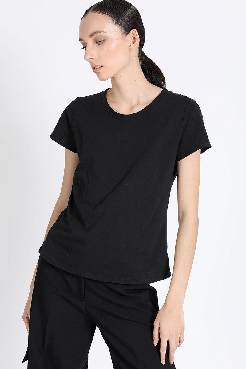 Polera Algodón Strass, Negro Liola-3