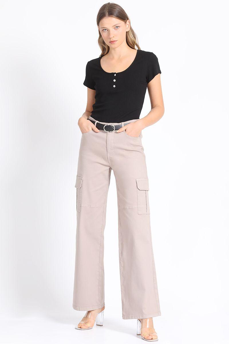Pantalon Recto Cargo, Topo Liola-1