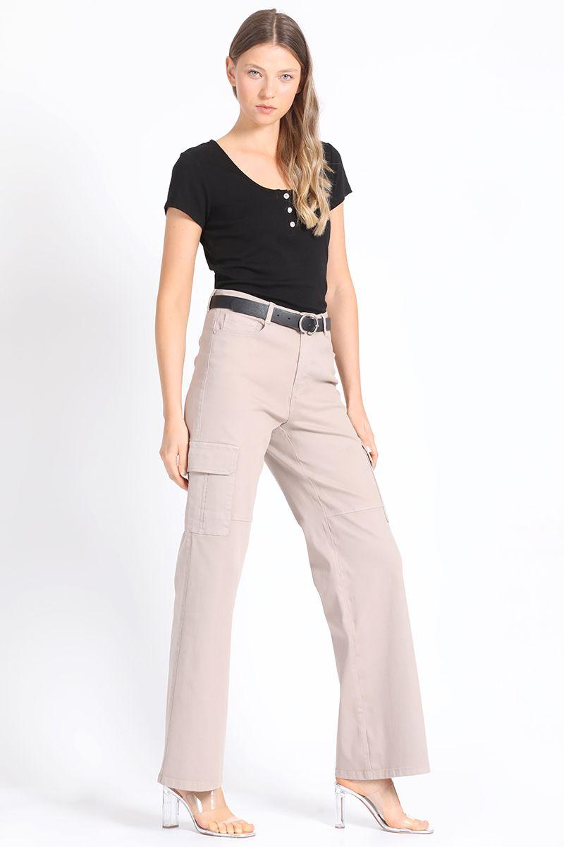 Pantalon Recto Cargo, Topo Liola-2
