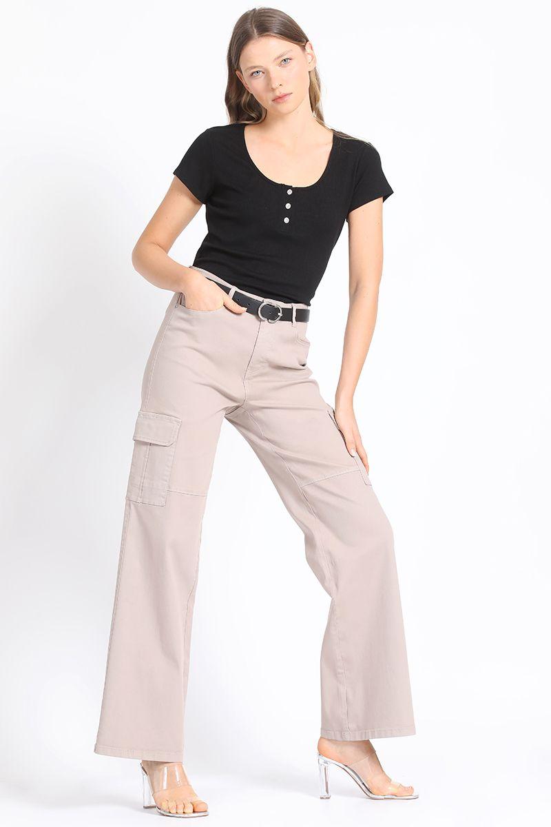 Pantalon Recto Cargo, Topo Liola-5