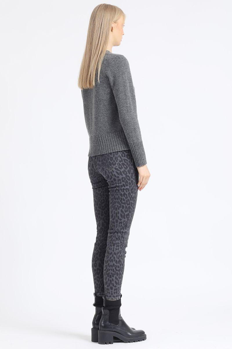 Pantalon Pitillo Tiro Medio, Estampado Liola-6