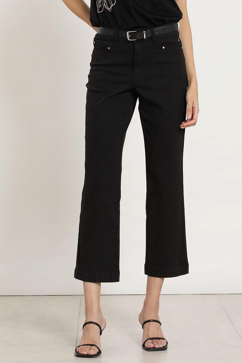 Jeans color, slim, negro Liola-6