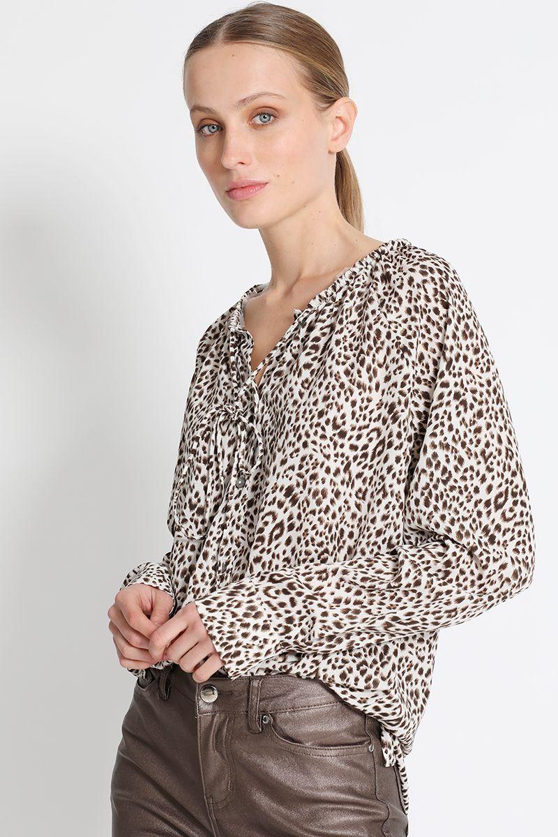 Blusa Estampada Crudo Liola-1