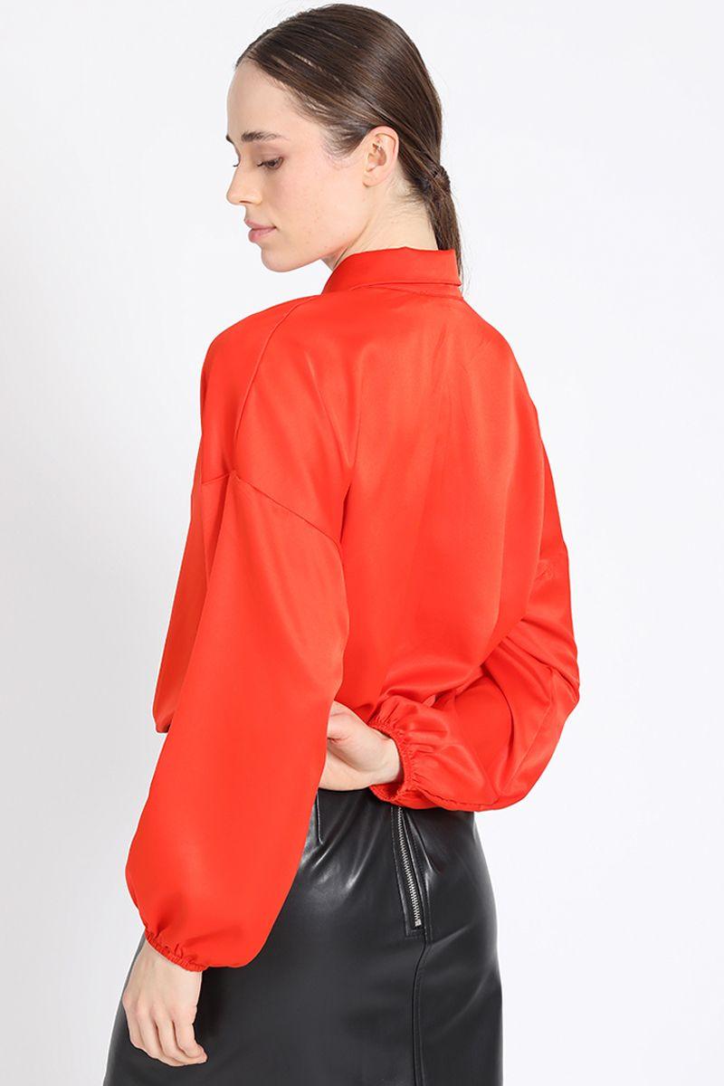 Blusa Camisera Naranjo Liola-4