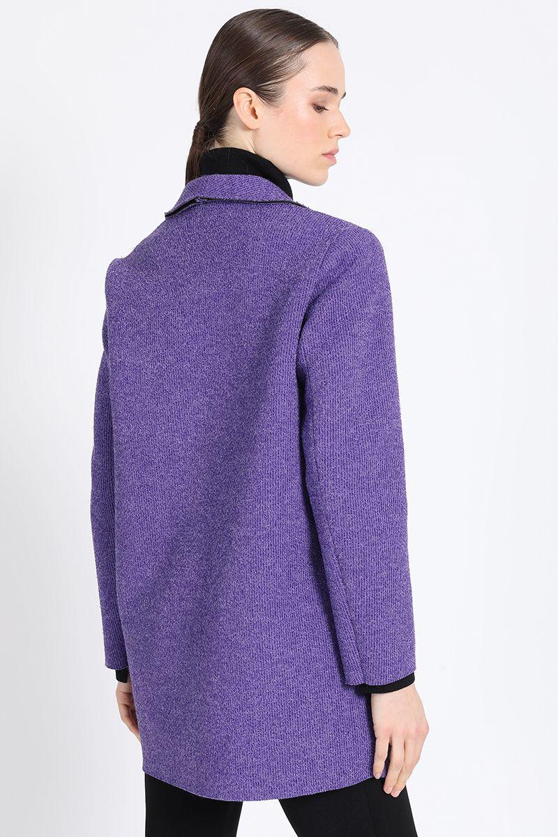 Tapado Lanilla Con Solapa Violeta Liola-3