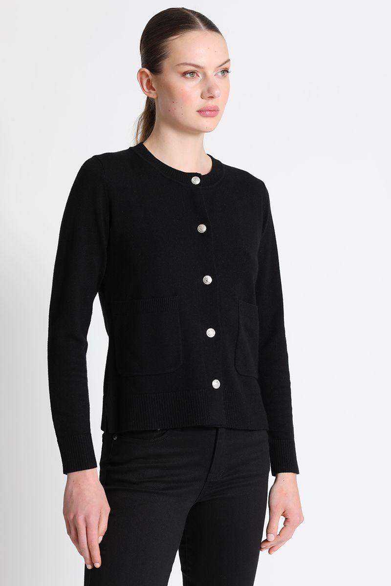 Tejido Mujer Basico Negro Liola-1