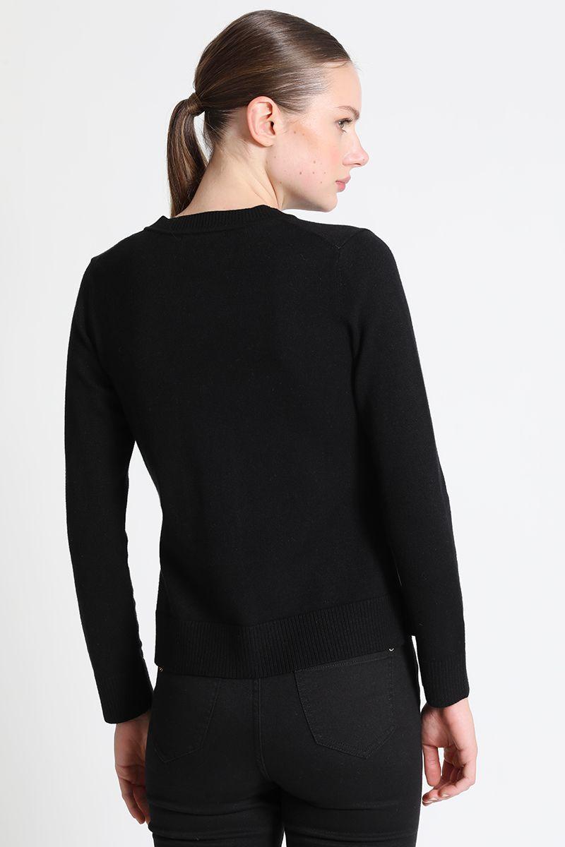 Tejido Mujer Basico Negro Liola-4