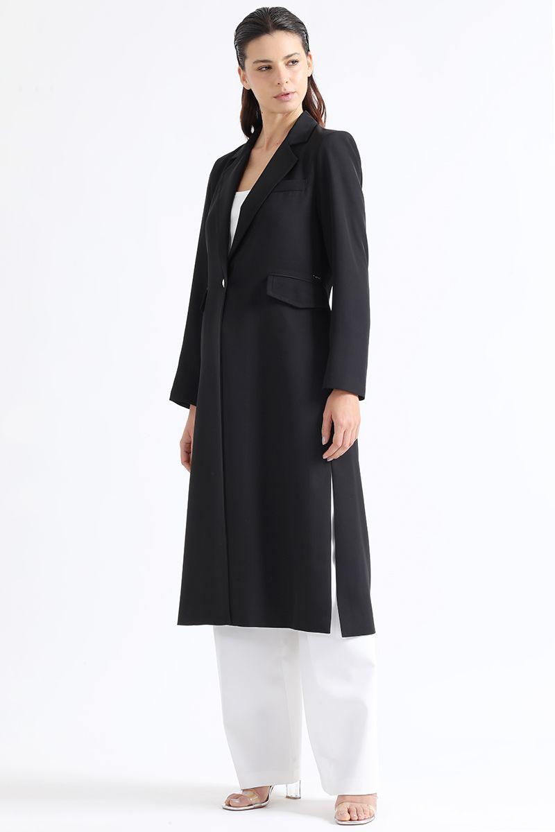 Chaqueta Larga Liviana, Negro Liola-1