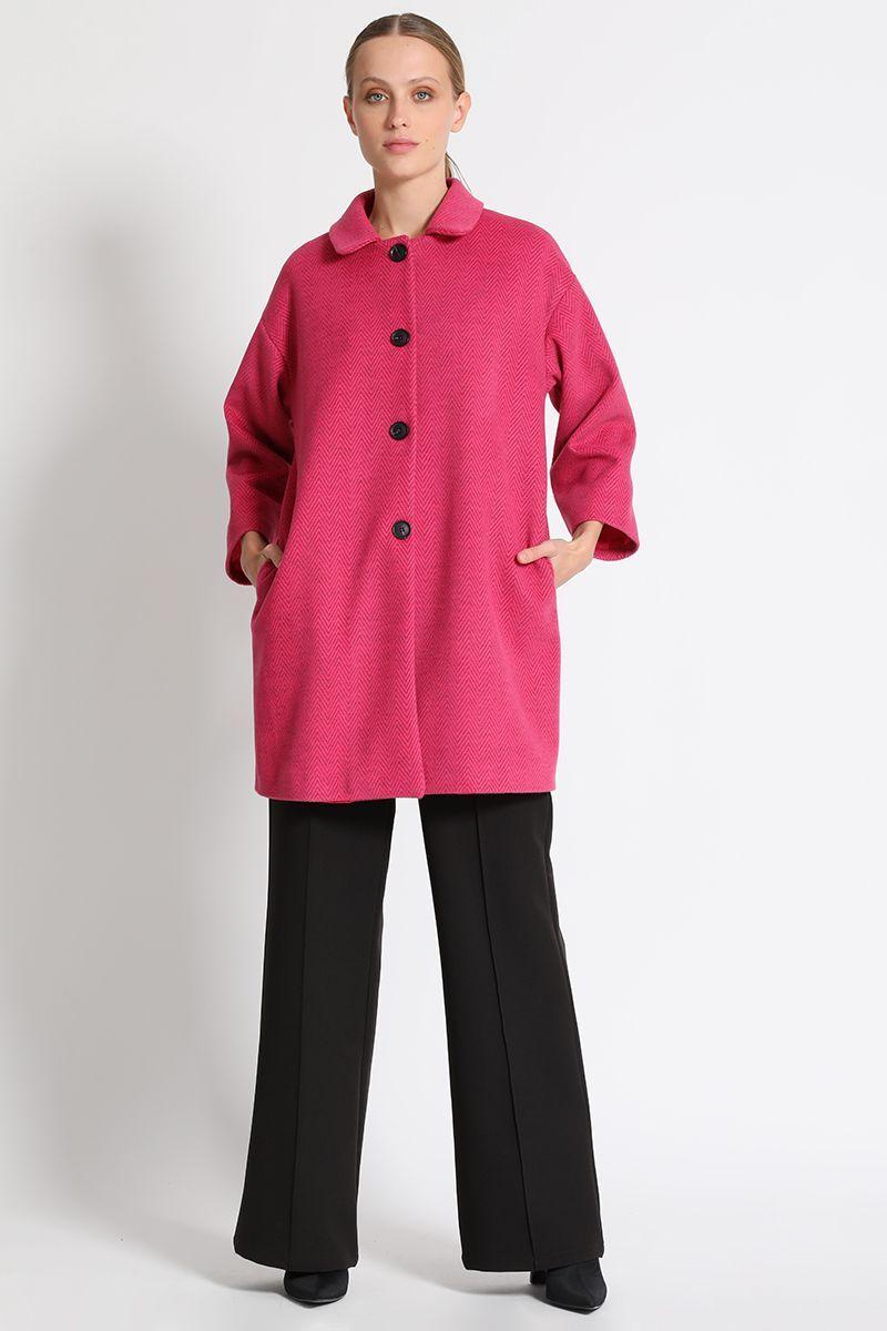 Chaquetón Medio Fantasia Fucsia Liola-2