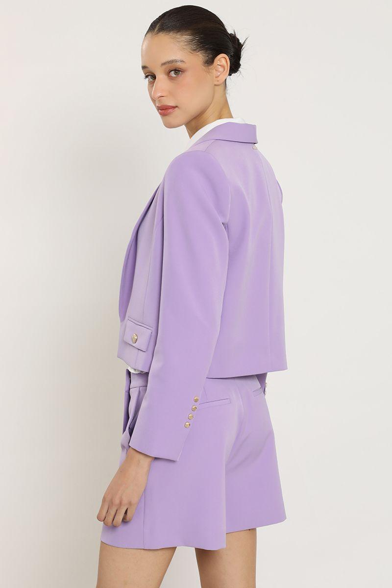 Blazer cropped, lila Liola-3