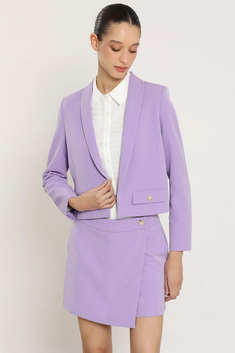 Blazer cropped, lila Liola-4