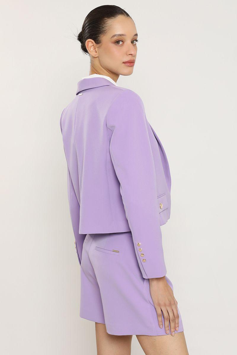 Blazer cropped, lila Liola-5
