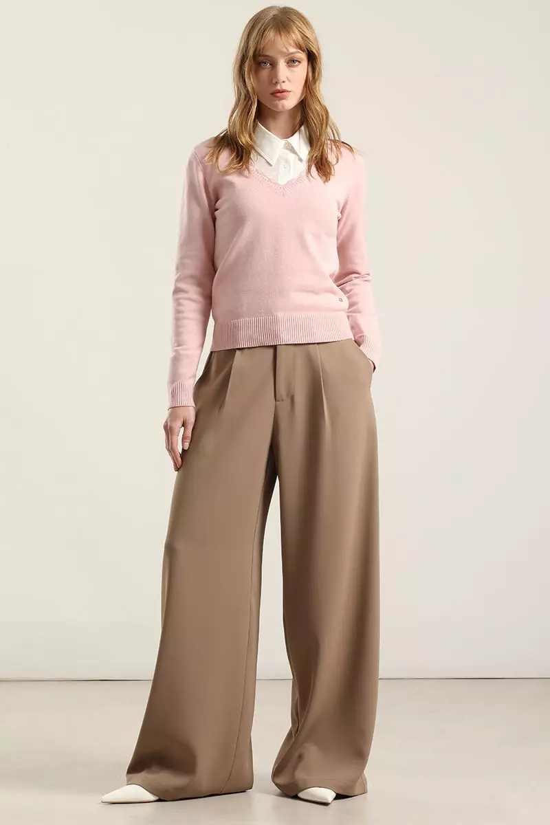 Jersey Punto, Escote Fantasia, Rosa Liola-1