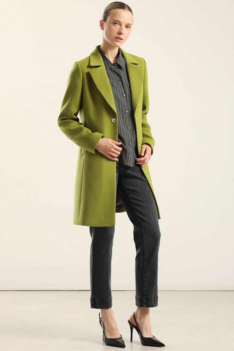 Abrigo Forro Estampado, Muflon Pistacho Liola-6