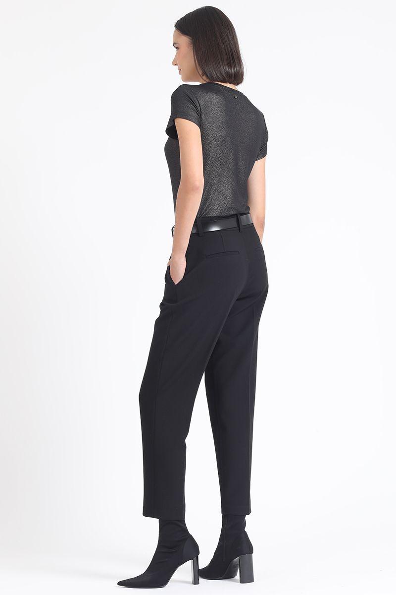 Pantalon Sastre Tiro Alto, Negro Liola-4