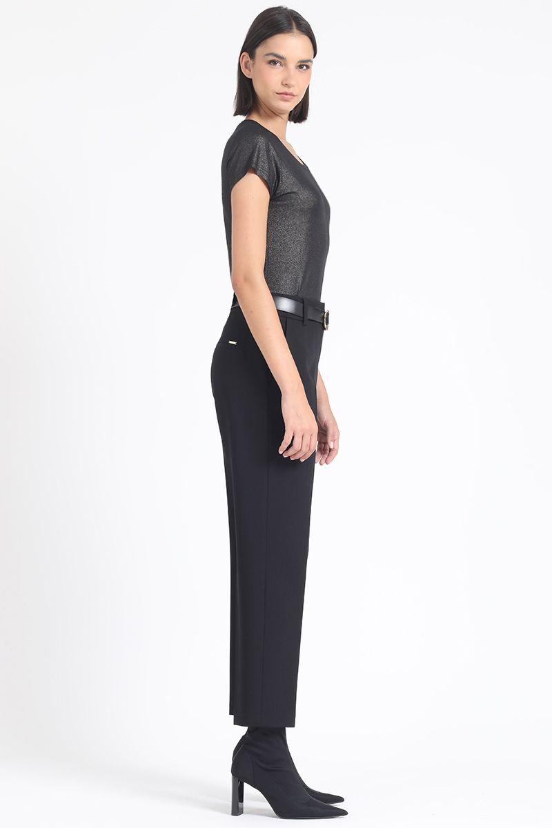Pantalon Sastre Tiro Alto, Negro Liola-5