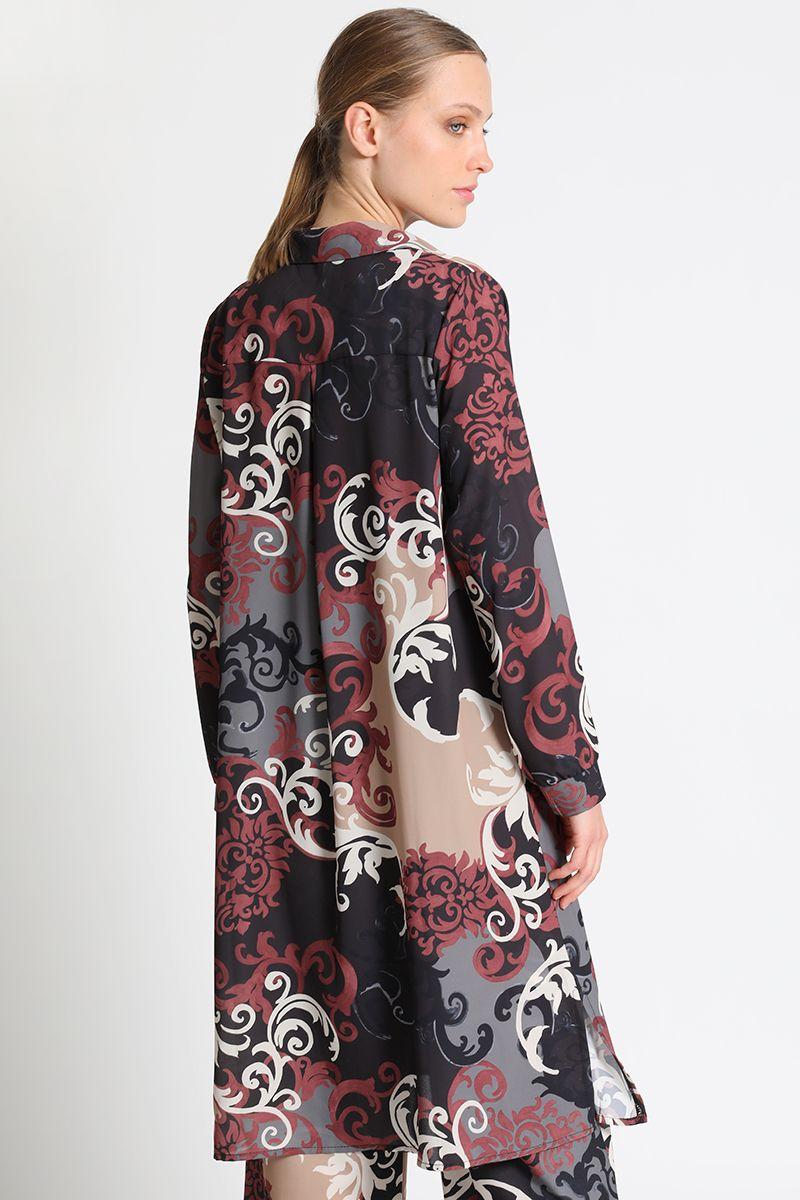 Tapado Estampado Beige Liola-2