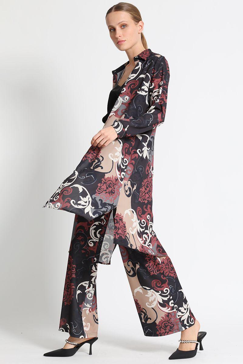 Tapado Estampado Beige Liola-4