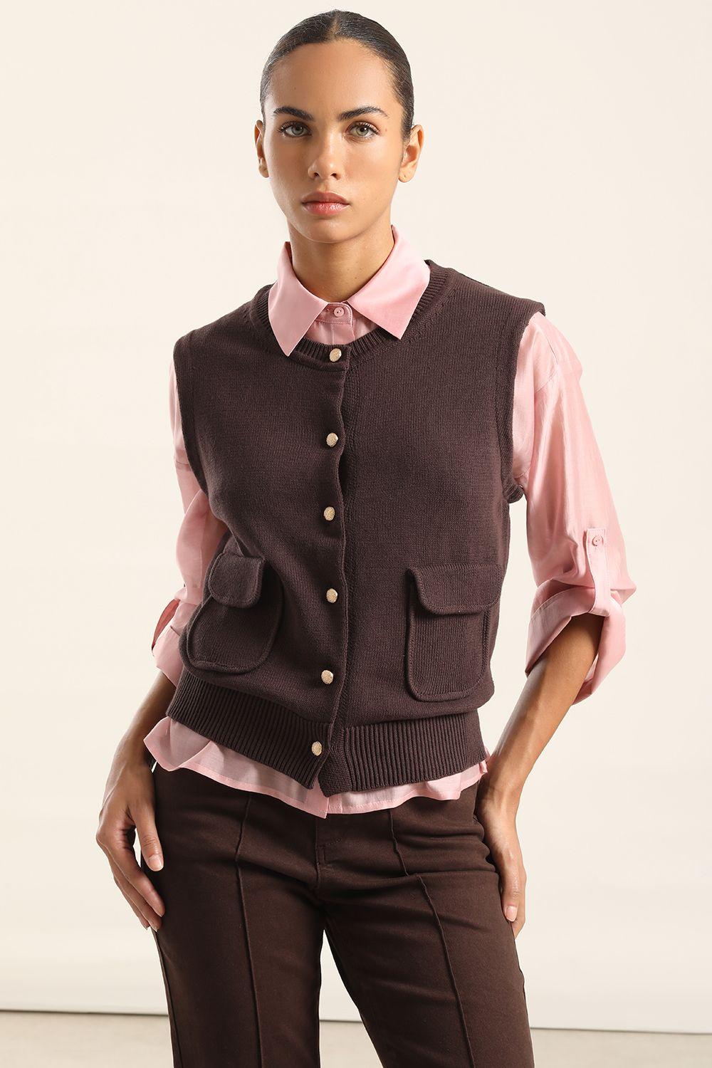 Chaleco Jersey Punto, Topo Liola-4