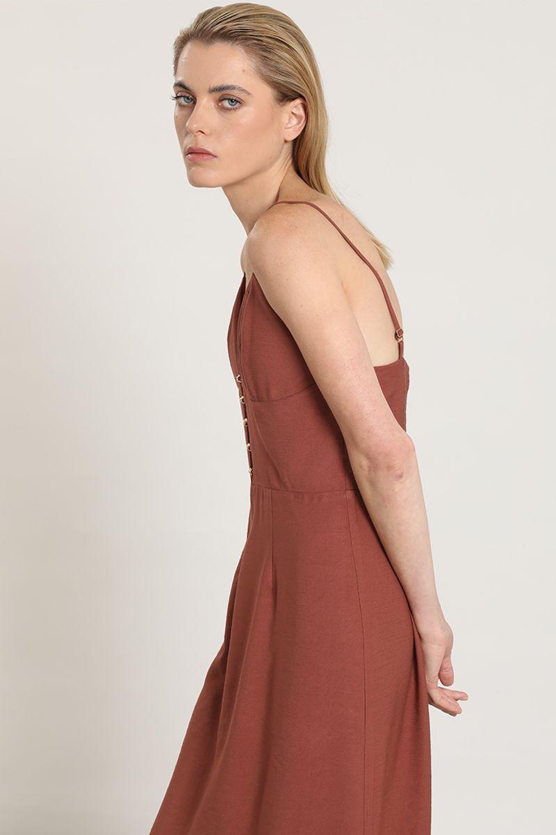 Vestido midi, pabilos, oxido Liola-3