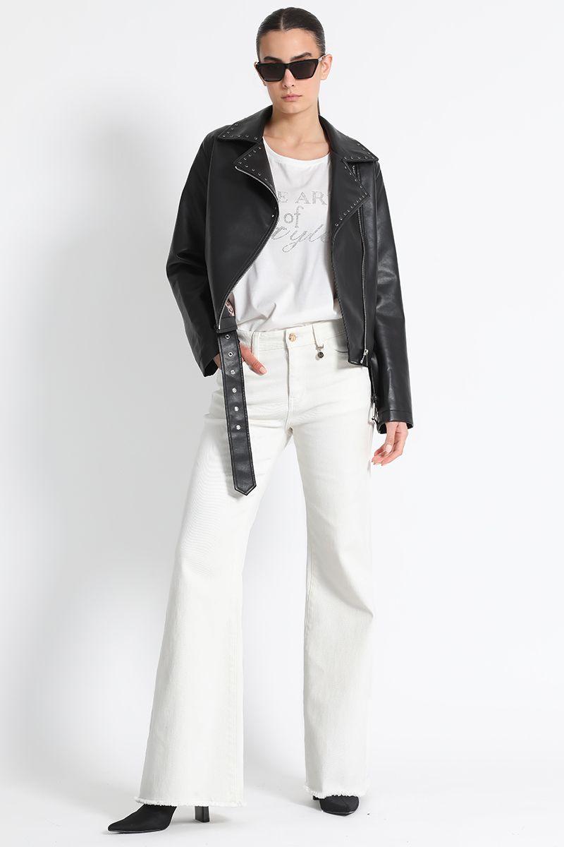 Chaqueta Mujer Biker Negro Liola-1