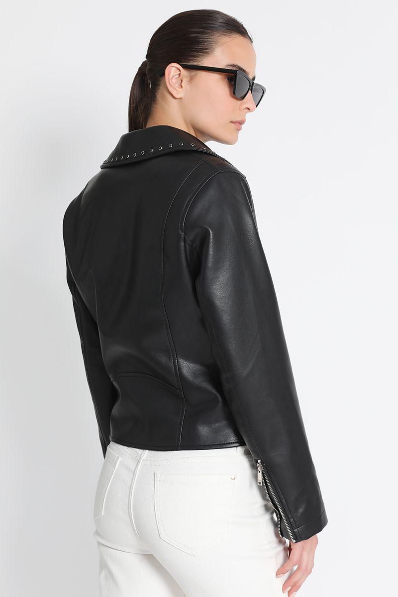 Chaqueta Mujer Biker Negro Liola-4