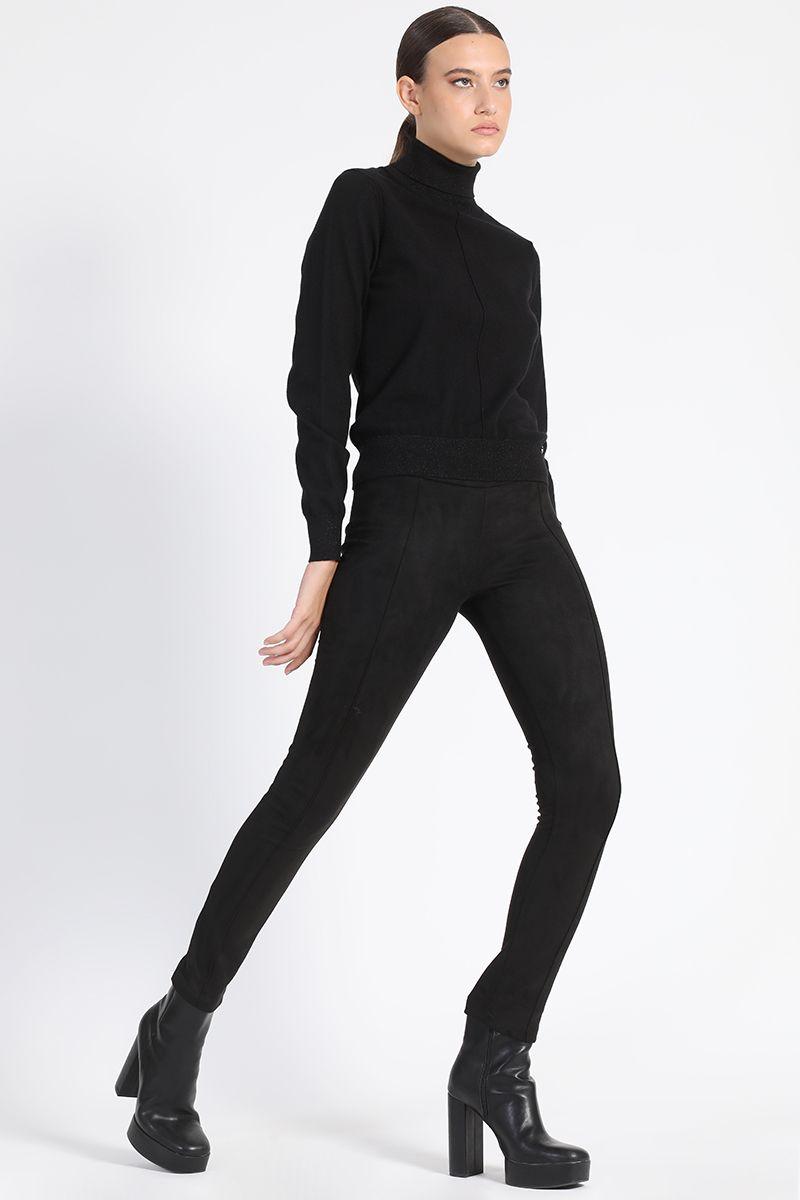 Pantalon Pitillo Liso Negro Liola-0