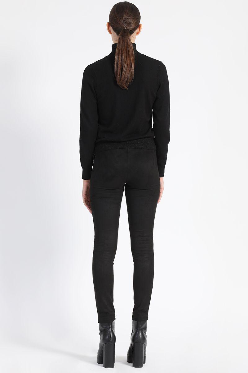 Pantalon Pitillo Liso Negro Liola-3
