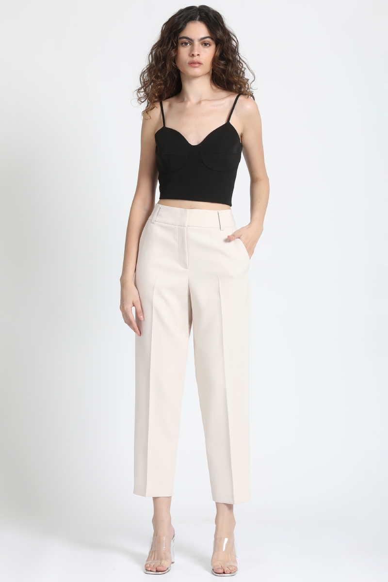 Pantalon Sastre Mujer Crudo Liola-0