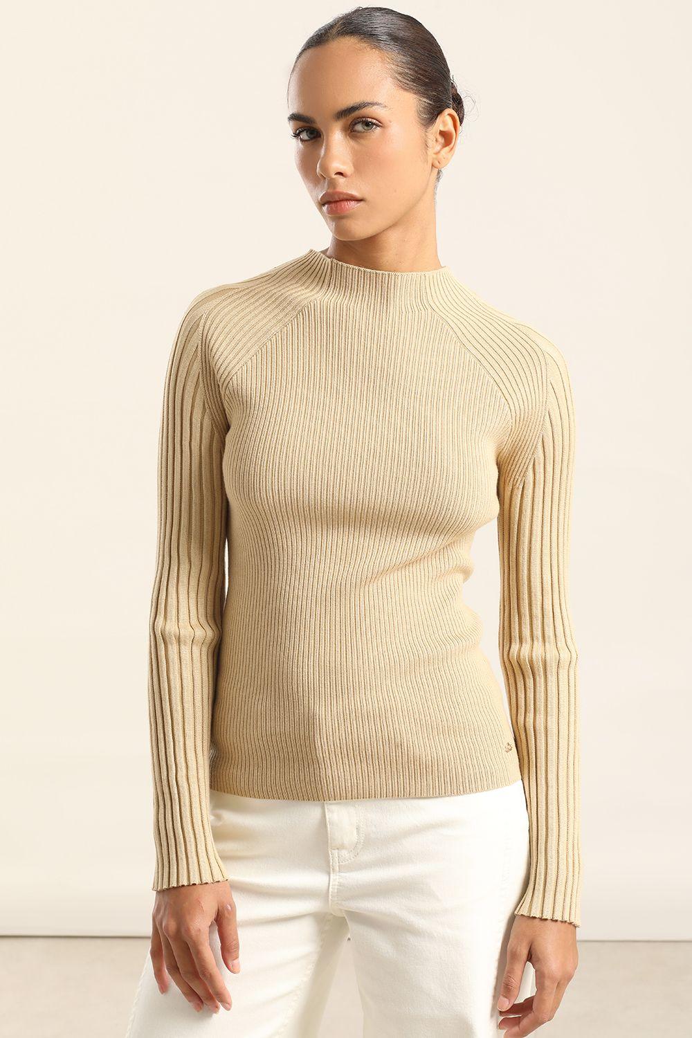 Jersey Punto Fantasia, Beige Liola-4