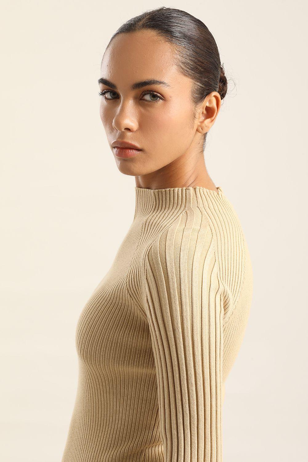 Jersey Punto Fantasia, Beige Liola-5
