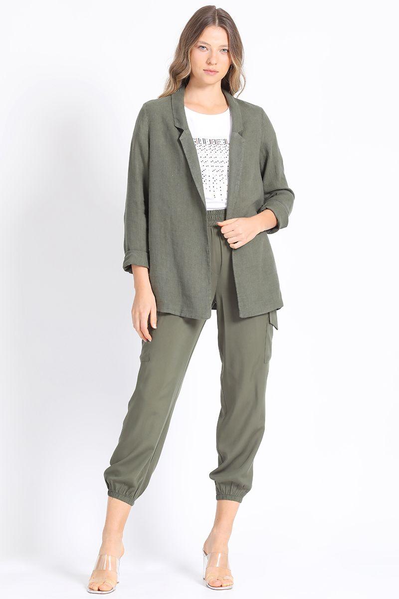 Blazer Recto Lino, Militar Liola-1